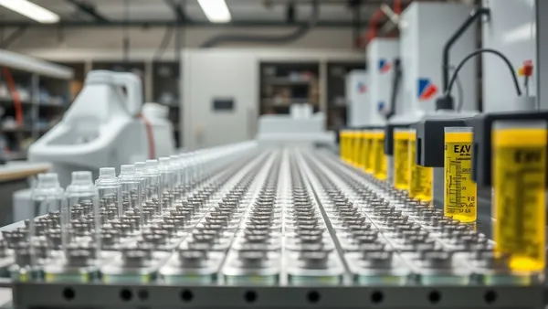 Bancada de teste de células de bateria de lítio em laboratório de engenharia