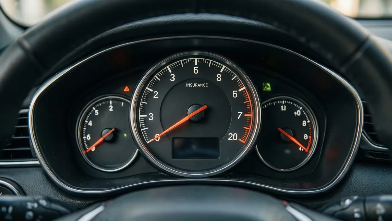 Painel digital de carro elétrico mostrando odômetro e quilometragem rodada