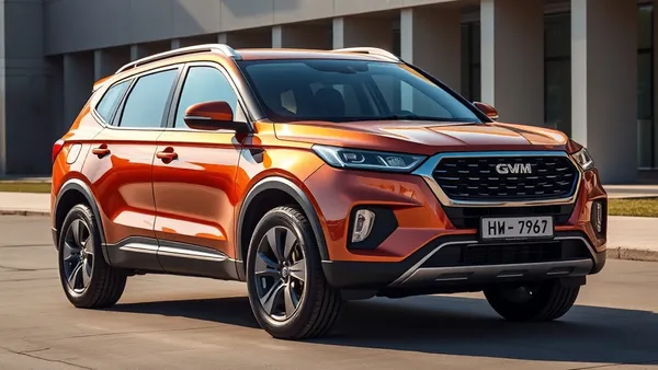 SUV híbrido GWM Haval H6 visto de frente em concessionária, representando comparativo de desvalorização