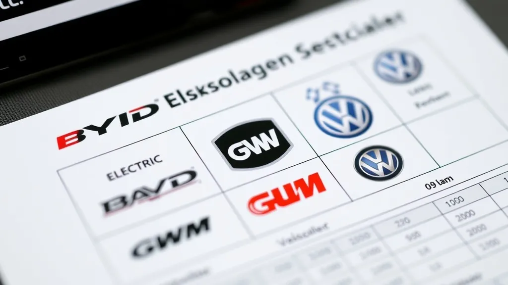 Planilha de custo total de propriedade de carros elétricos com logos de montadoras ao fundo em concessionária brasileira