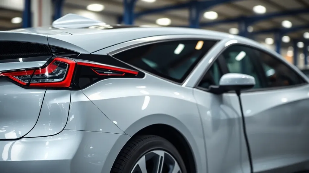 Fábrica automotiva brasileira com linha de montagem de veículos elétricos representando os programas industriais Inovar-Auto e Rota 2030
