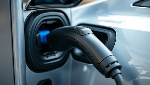 Painel de carro elétrico mostrando bateria carregando até 80% em wallbox residencial